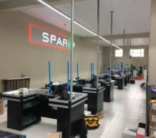 Checkout counters in a SPAR supermarket