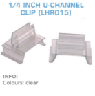 1/4 Inch U-Channel Clip (LHR015)