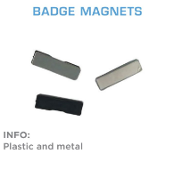 Badge magnets